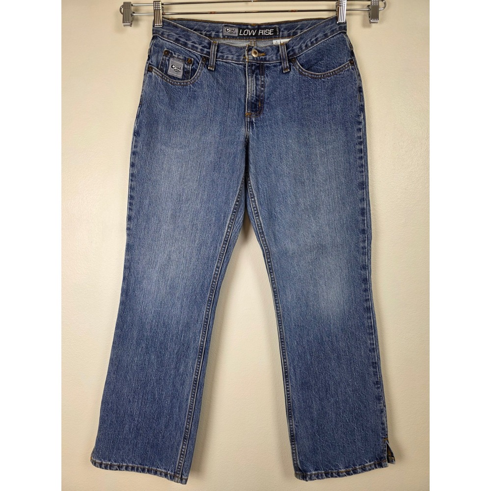 Cruel Girl Jeans Womens 9S Blue Medium Wash Low Rise Relaxed Bootcut Denim Rodeo